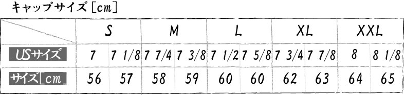 サイズ表