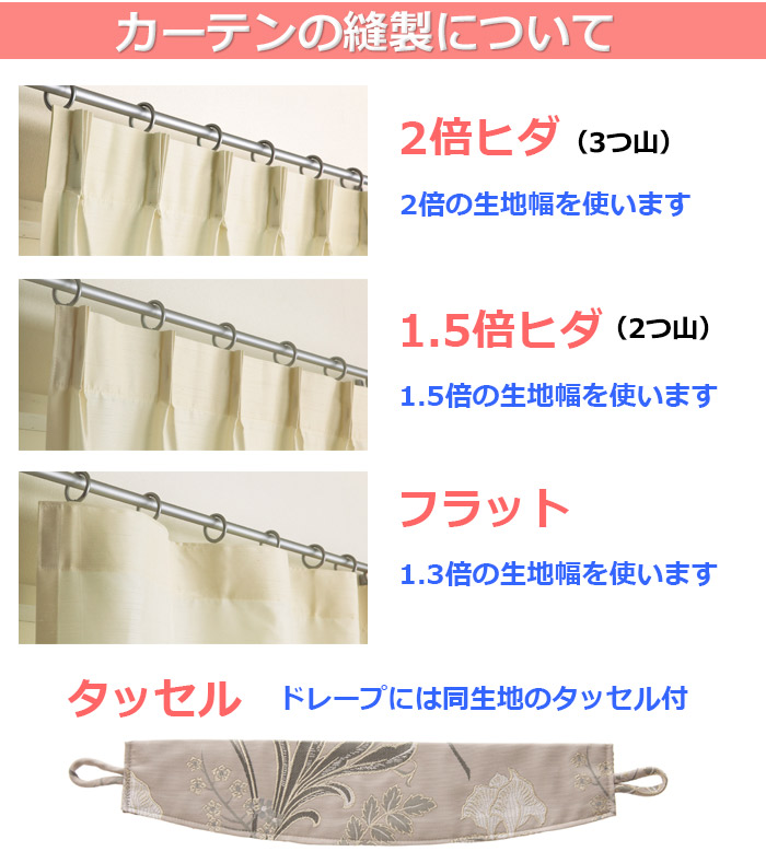 オーダーカーテンの縫製について